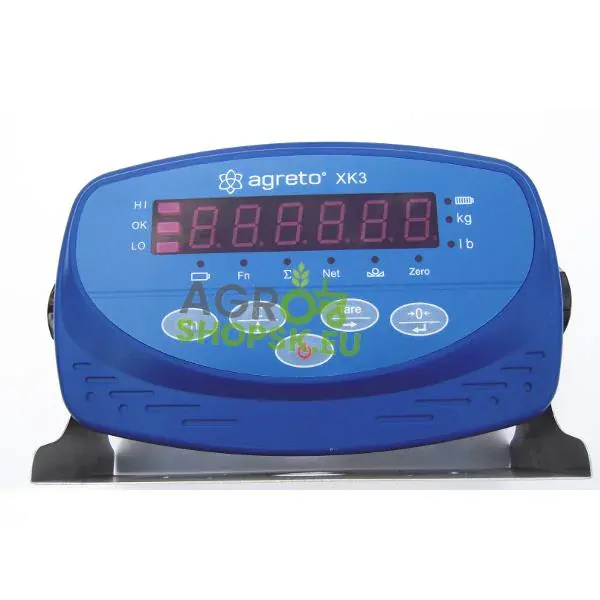 Plošinová váha 1,2m x 2,0m - Indikátor váženia: XK3 s režimom váženia zvierat - Nosnosť 2000kg - Hmotnosť 128kg