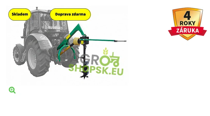 Pôdny traktorový vrták BYSTROŇ - Váha 180kg - Kardan ZDARMA
