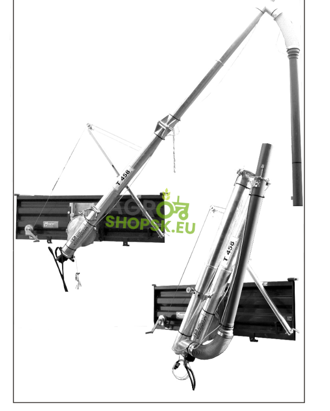 Hydraulický pohon - Šnekový dopravník T458 - Ø140mm - 4m