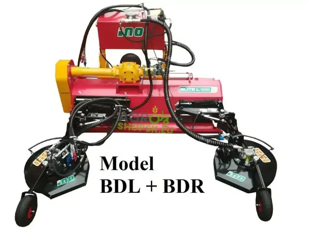 Bočné hydraulické rotačné kosy BDR, BD, BDL, Gentle Cut (INO)