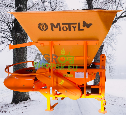 Pásový komunálny posýpač MOTYL 400l - Pohon kardanom- KARDAN ZDARMA - Diskový rozmetací systém