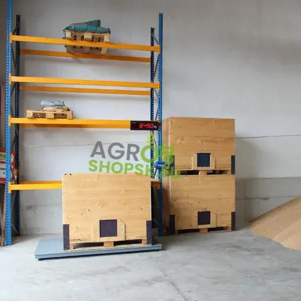 Plošinová váha 1,2m x 1,2m - Indikátor váženia: XK3 s režimom váženia zvierat - Nosnosť 2000kg