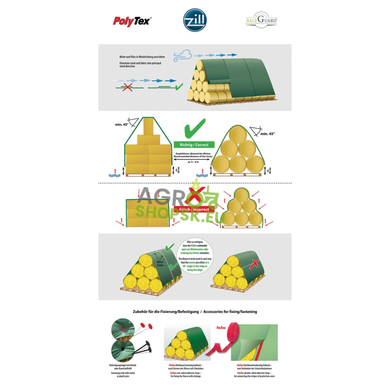  Plachta krycia - 9,8 x 12,5 m PolyTex 