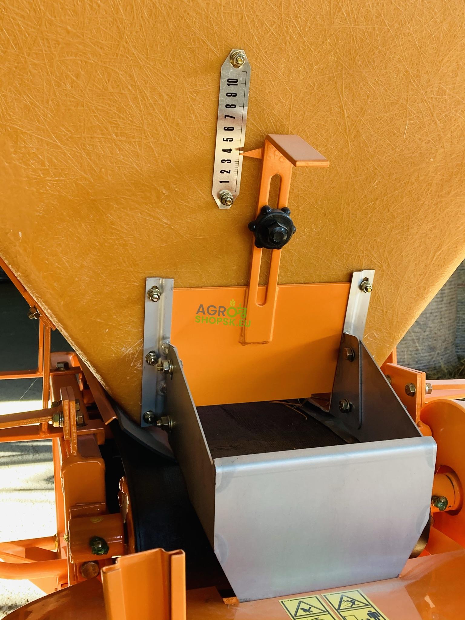 Pásový komunálny posýpač MOTYL 400l - Pohon kardanom- KARDAN ZDARMA - Diskový rozmetací systém