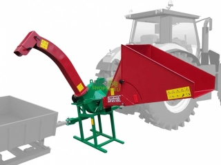 Štiepkovač PIRANA BYSTRON - Za traktor + S PRIPOJENÍM VLEČKY - max.Ø7 cm - Výkon traktora od 10kW