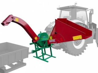 Štiepkovač PIRBA BYSTRON - Za traktor + s pripojením vlečky - max. Ø 10 cm - Výkon traktora od20kW